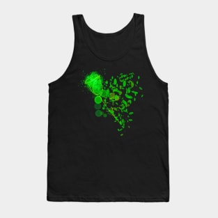 Green Rose taken by Leaves Tank Top